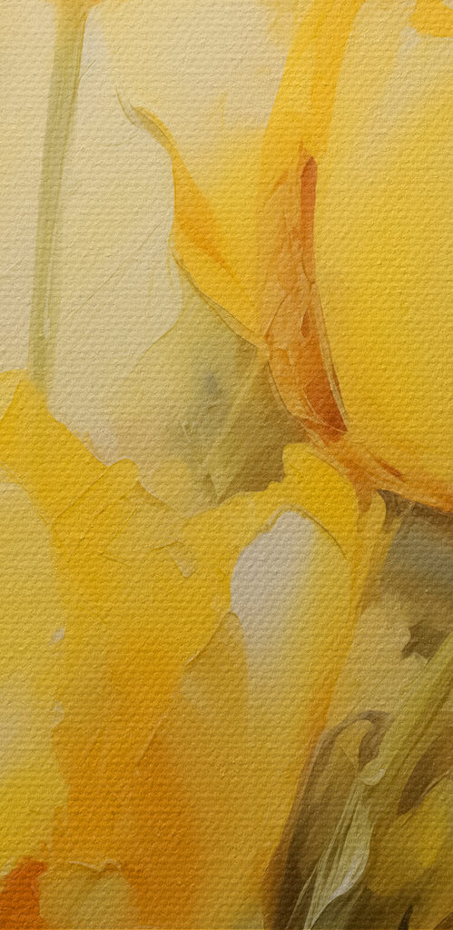 Painting of yellow flowers