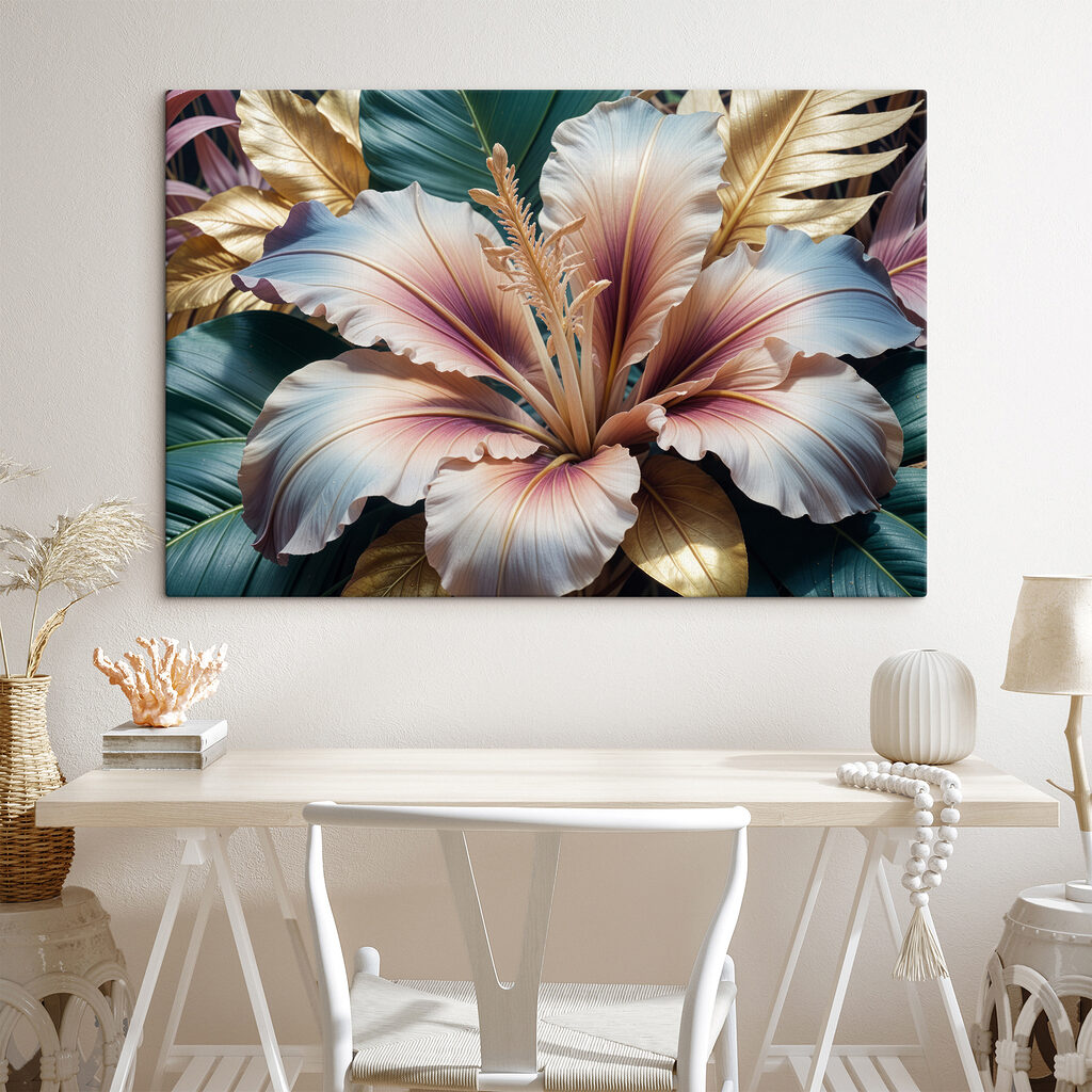Vibrant foliage in soft colors