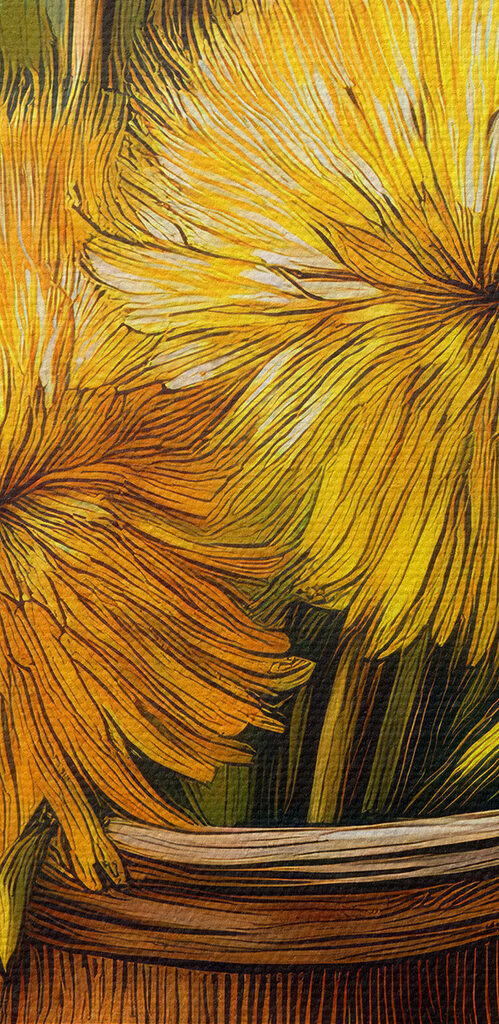 Yellow flowers in a vase Yellow flowers in a vase