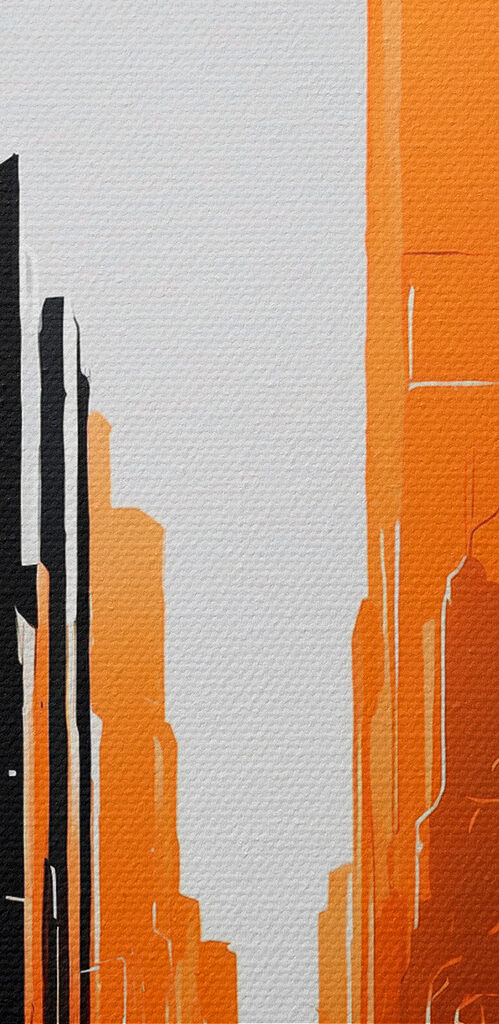 Person walking on a street with tall buildings Person walking on a street with tall buildings