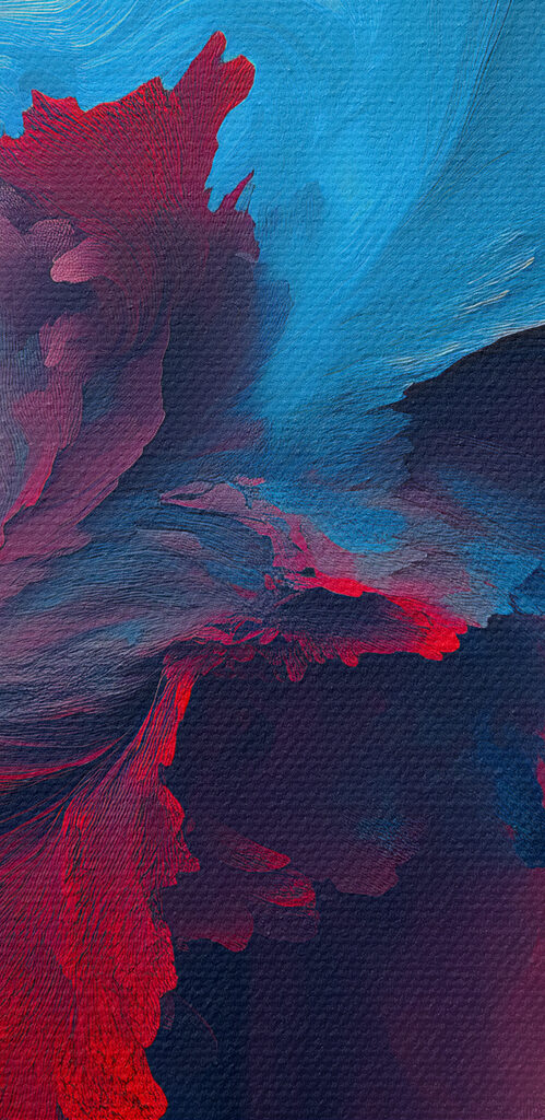 Colorful paint splashes