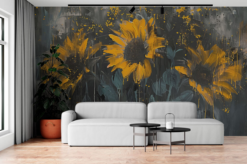 Painting of yellow flowers