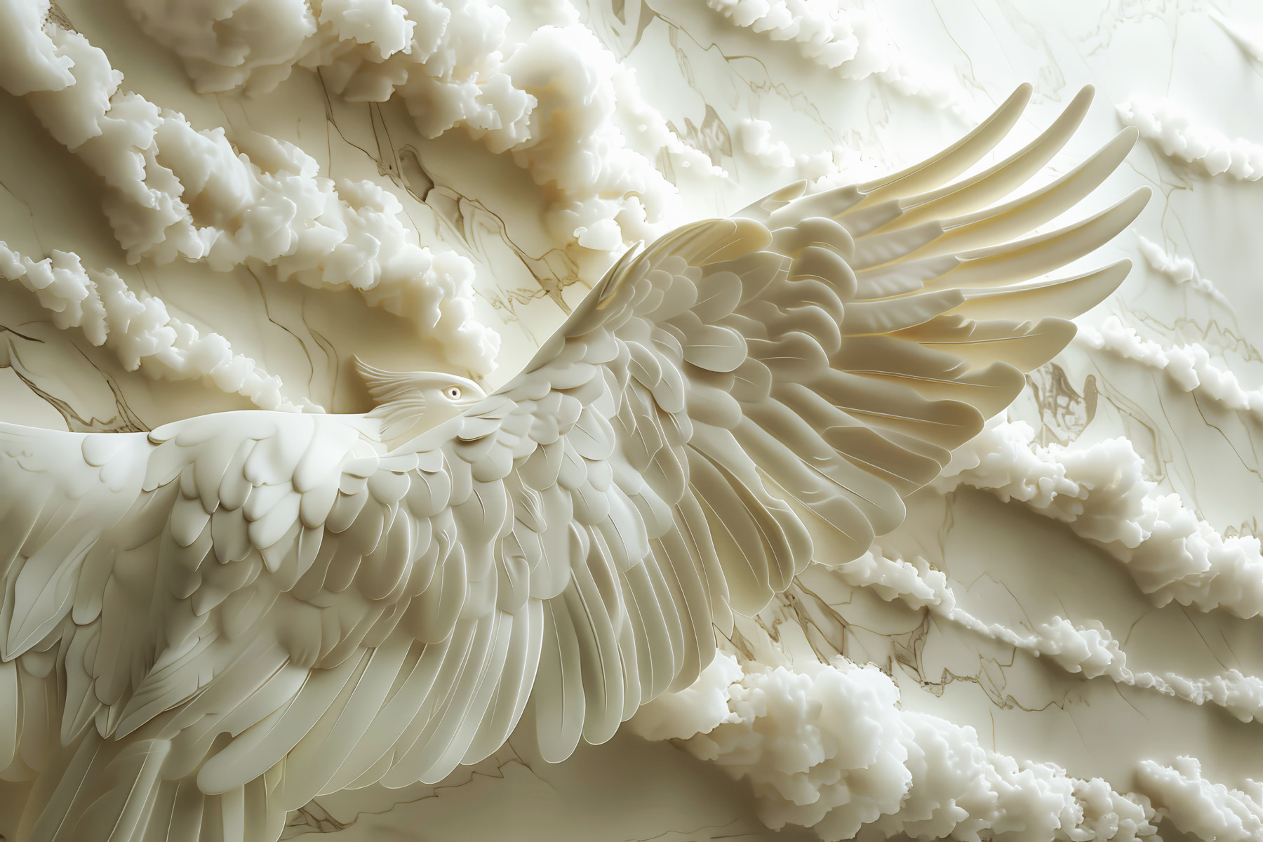 White bird with wings spread out White bird with wings spread out