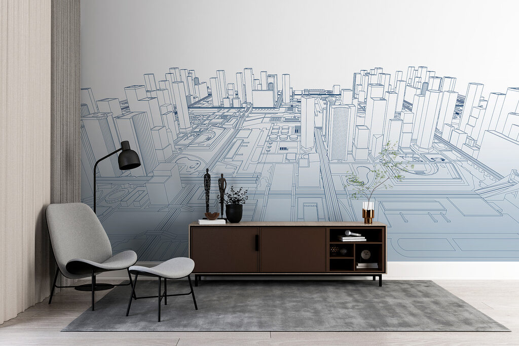 Blueprint of a city