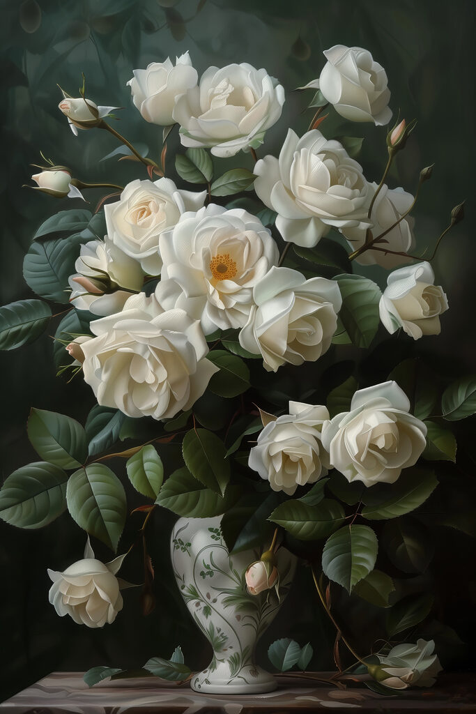 Elegant bouquet of white roses Elegant bouquet of white roses