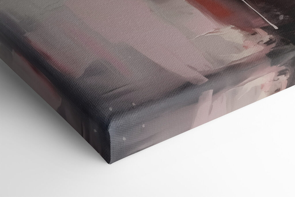 Painting of a pink rose in a pot Painting of a pink rose in a pot