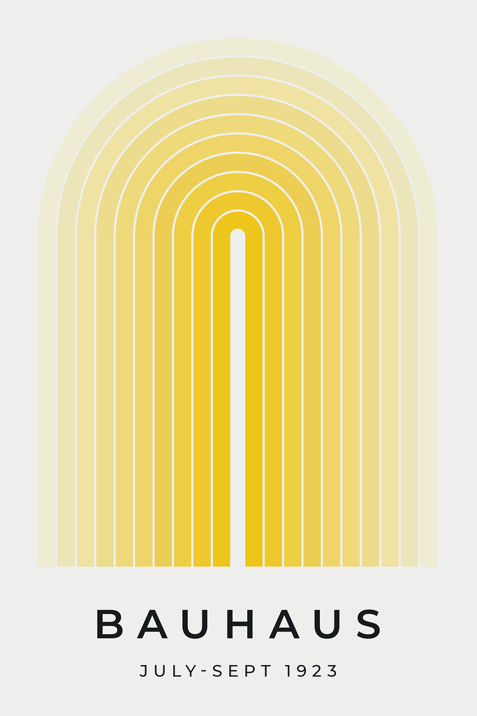 Yellow and white arch Yellow and white arch