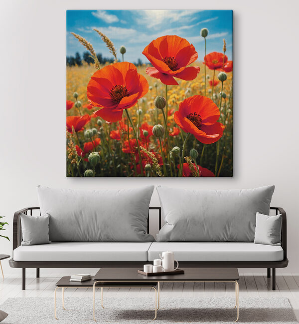 Group of red flowers