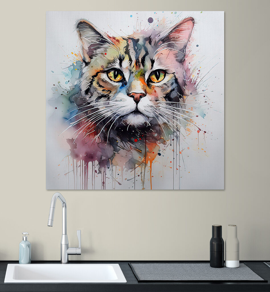 Painting of a cat