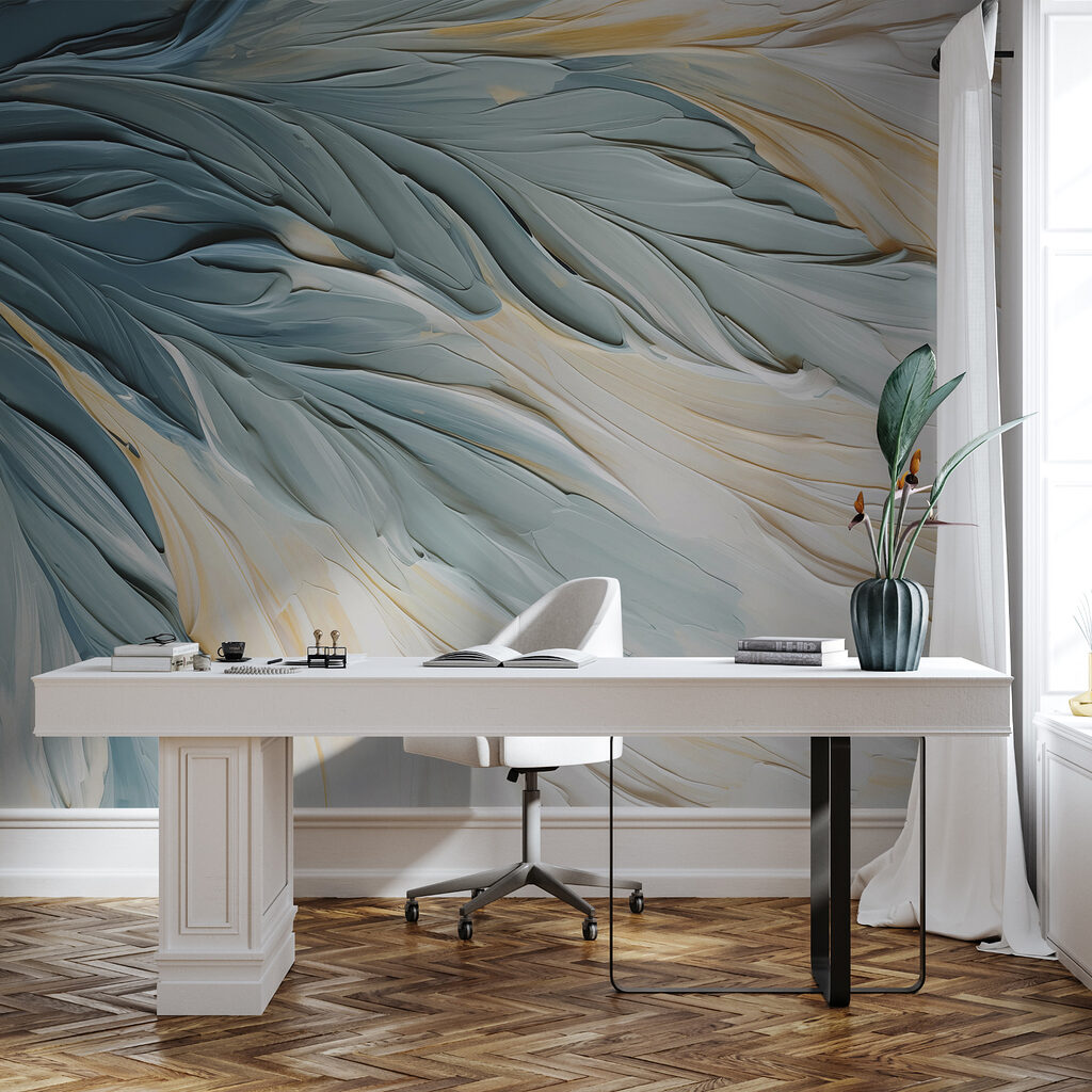 Close up of a painting