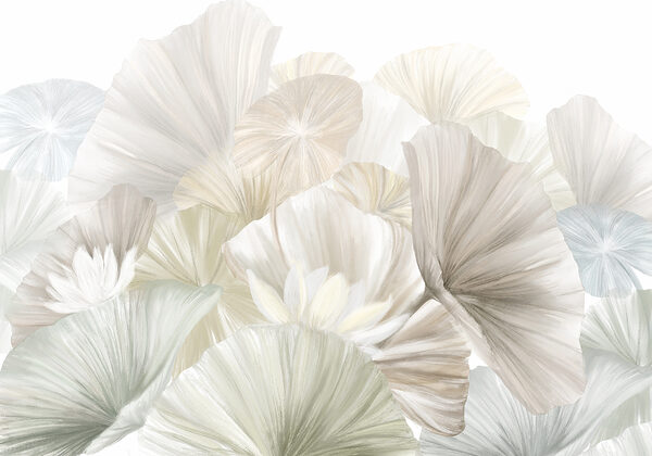 Group of white and grey leaves Group of white and grey leaves