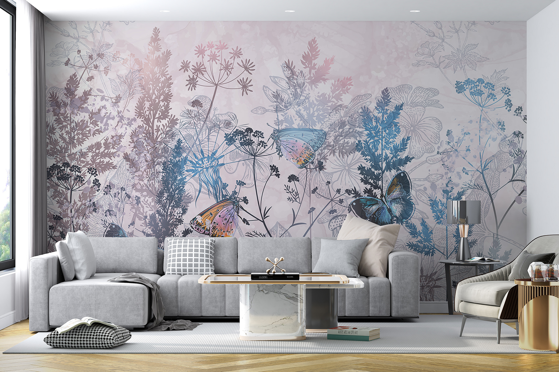 Butterflies on a plant Butterflies on a plant