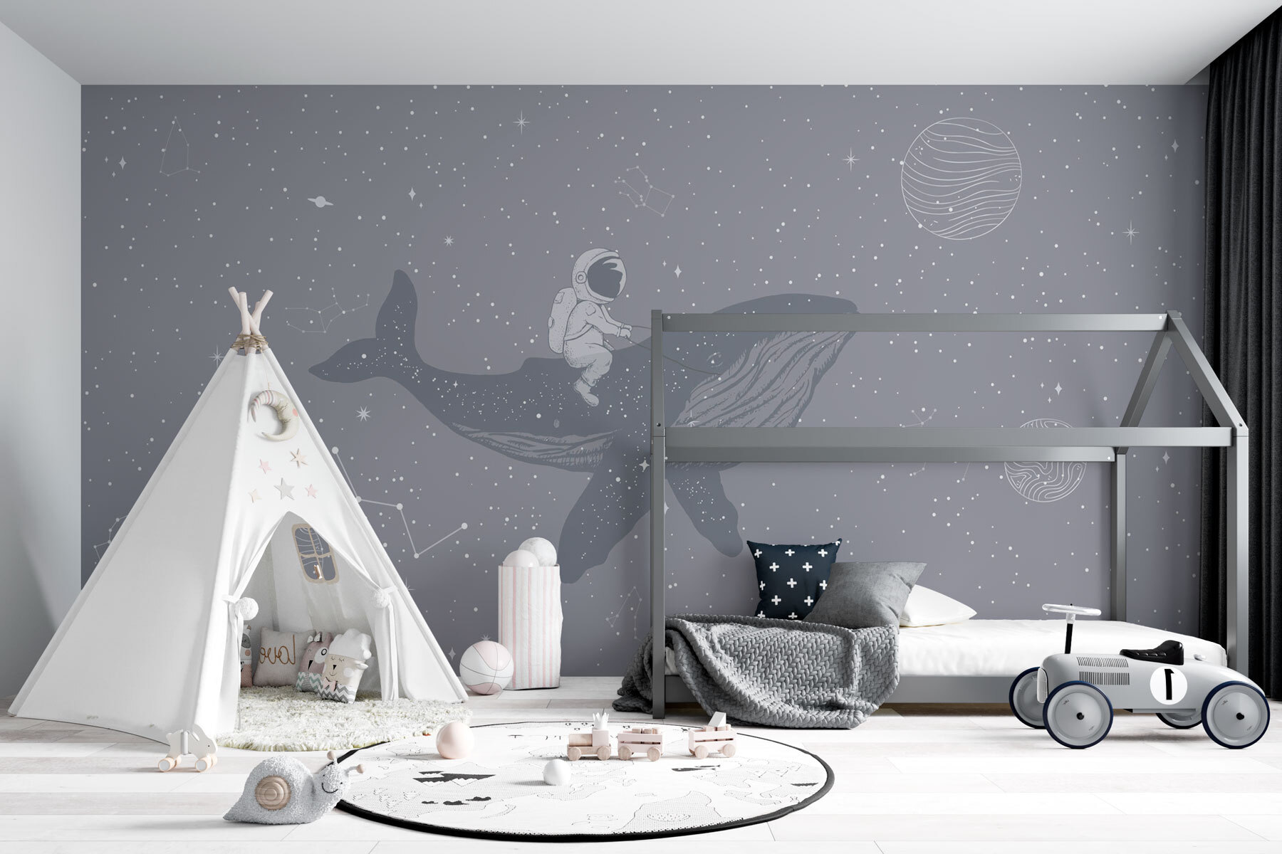 Person riding a whale