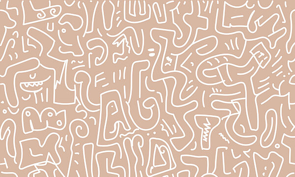 Wall murals Pattern of lines and shapes Wall murals Pattern of lines and shapes