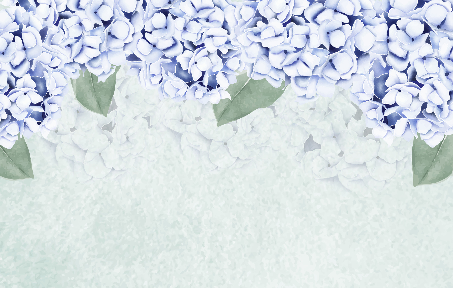 Group of white flowers with green leaves