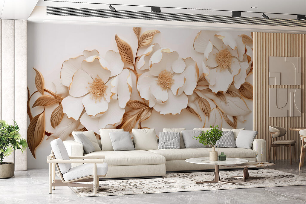 Elegant blooms in creamy hues Elegant blooms in creamy hues