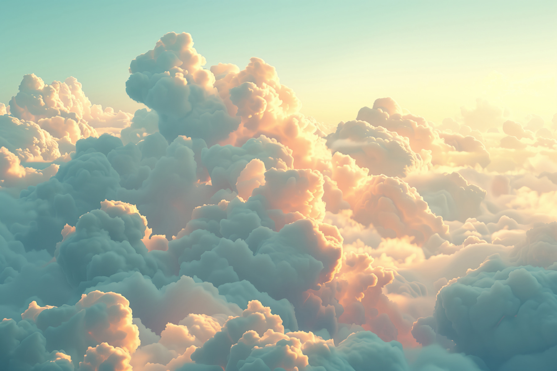 Large group of clouds