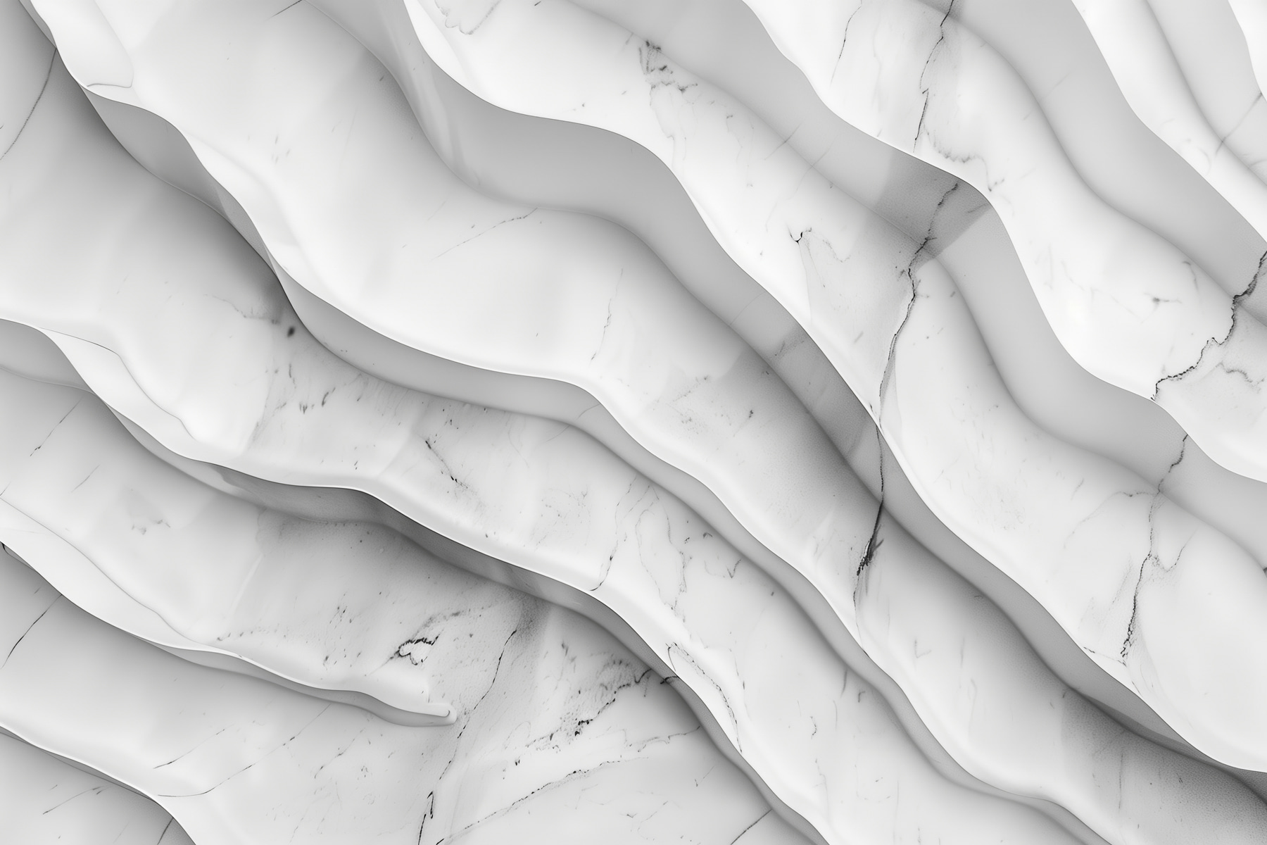 White marble surface with wavy lines White marble surface with wavy lines