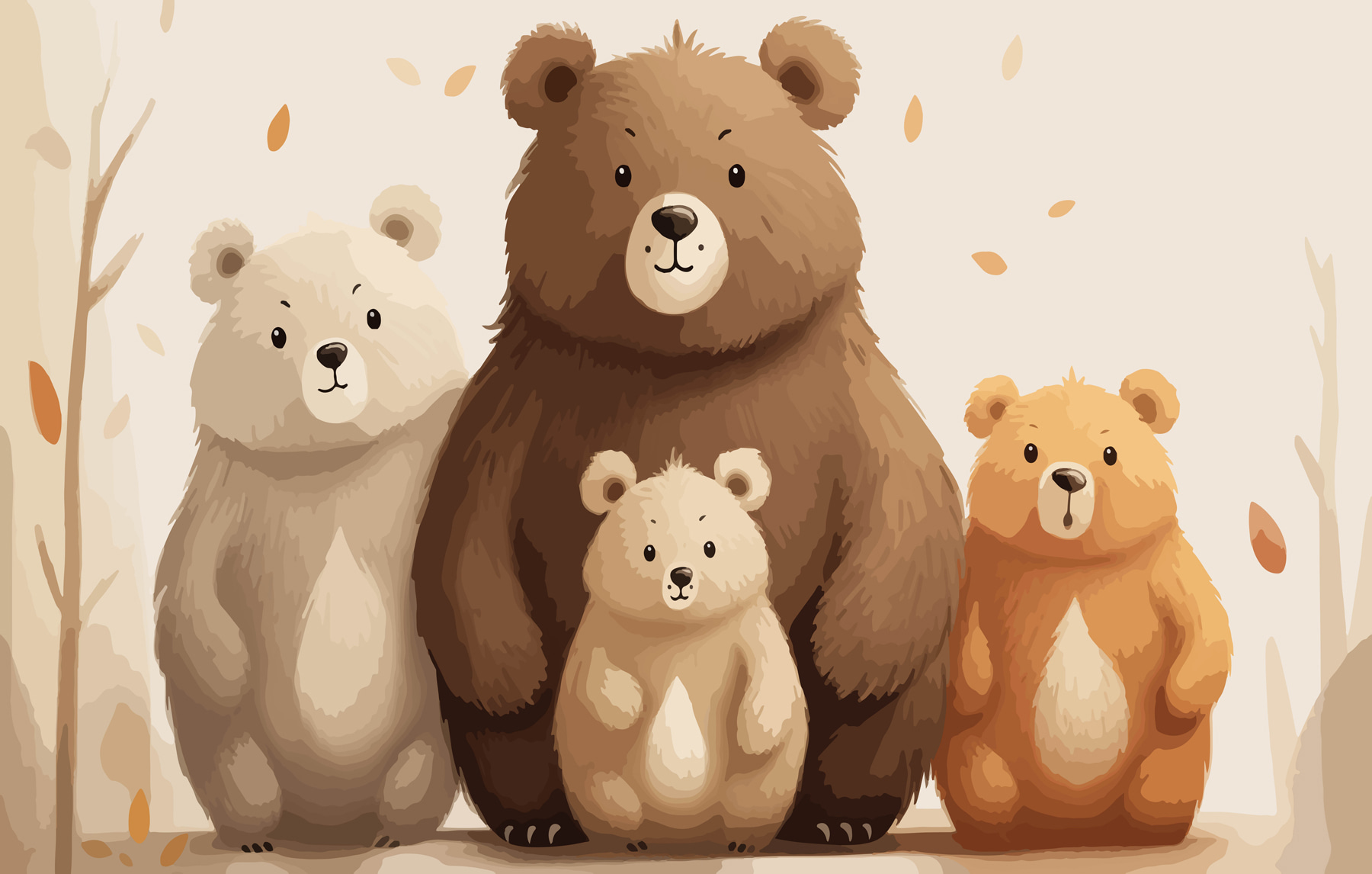 Group of bears standing together