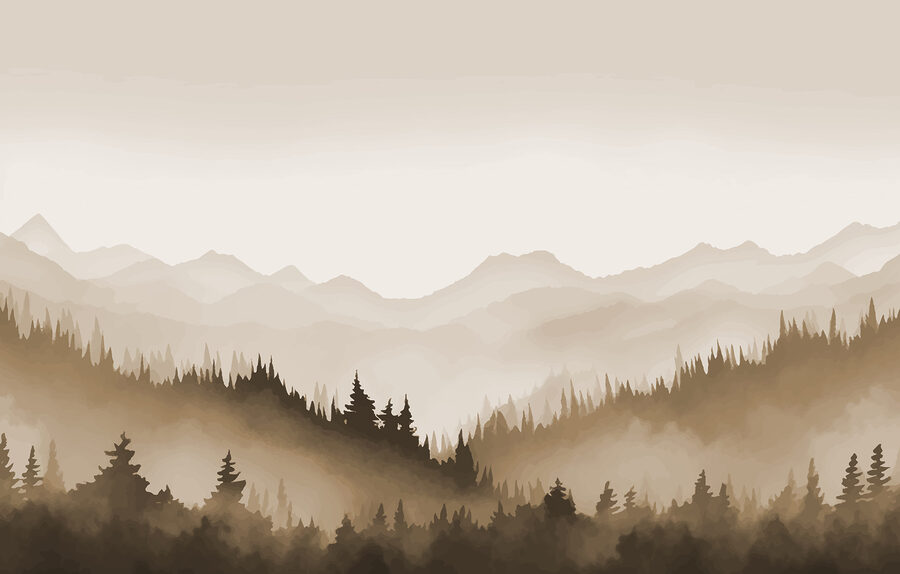 Fototapeta Krajina stromů a hor - Image 4