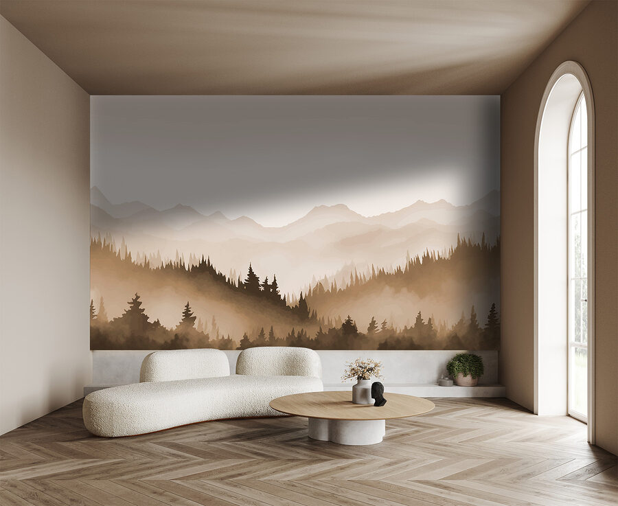 Fototapeta Krajina stromů a hor - Image 2