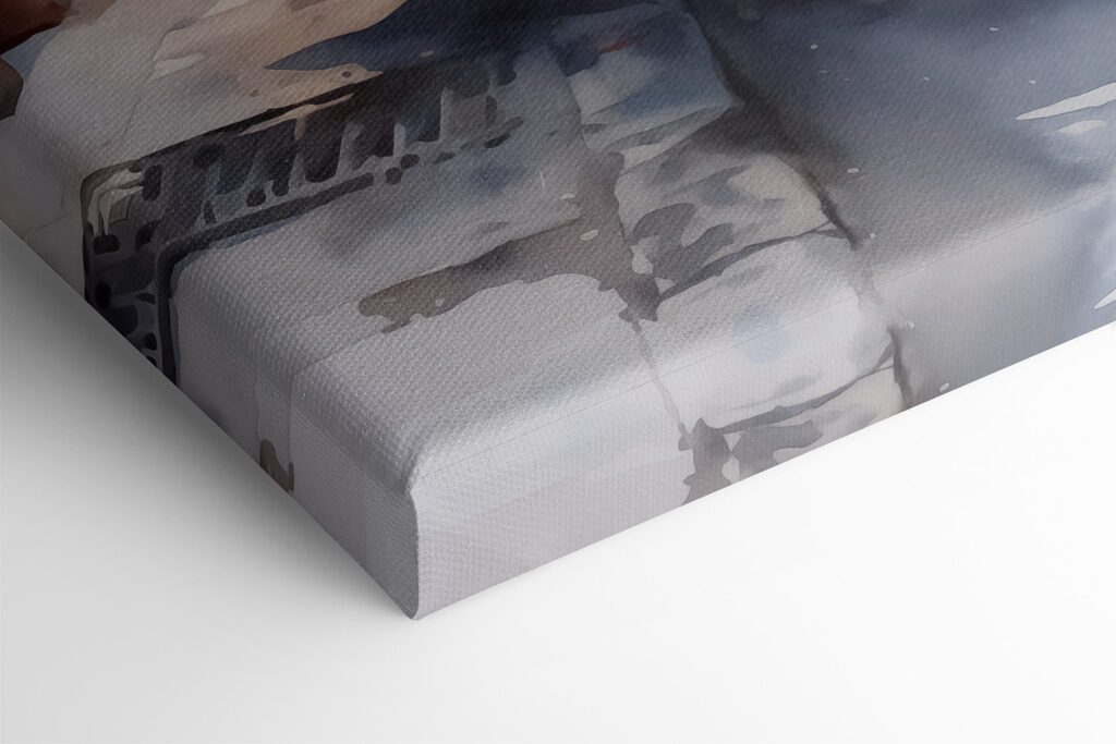 Red scooter on a street