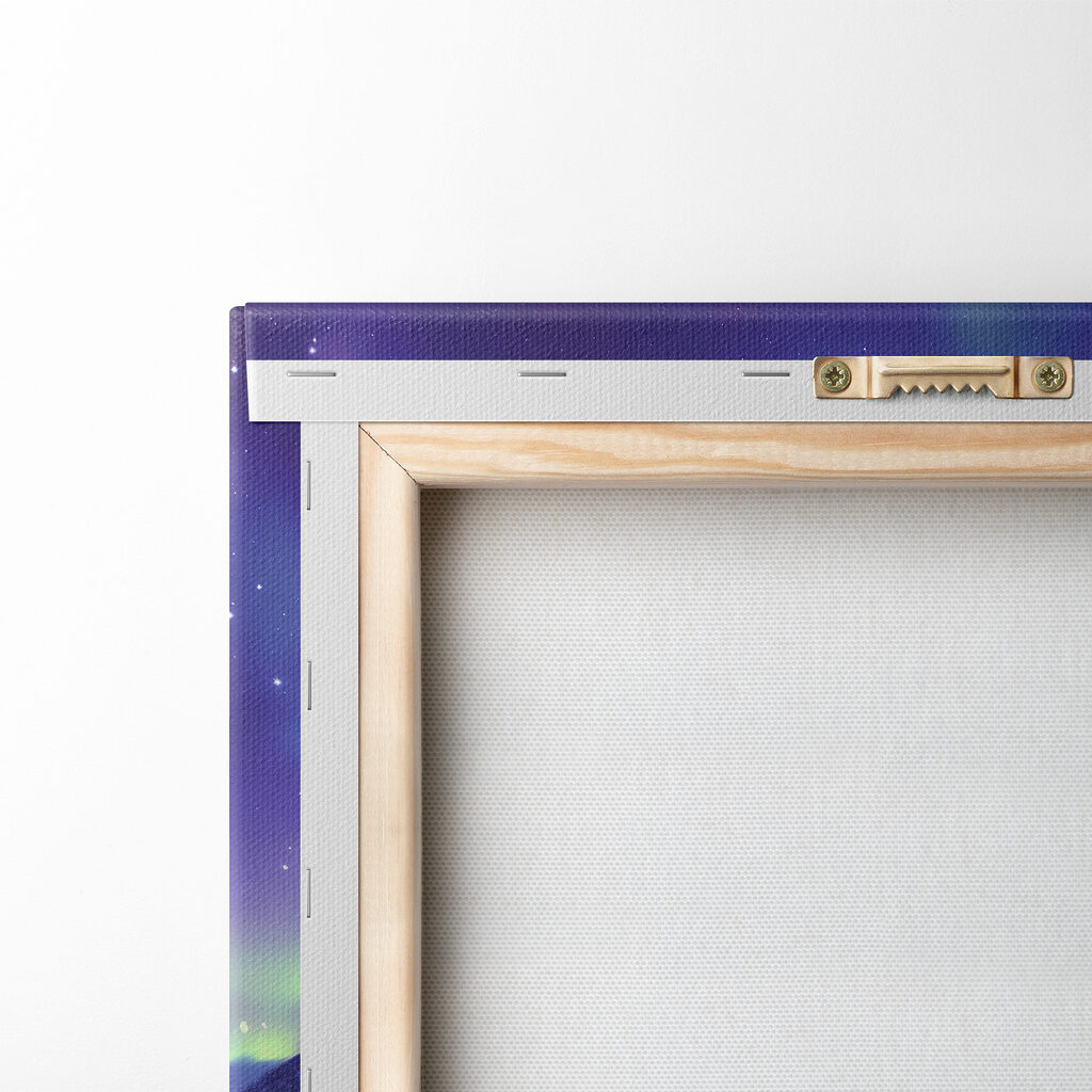 Snowy landscape with mountains and a lake Snowy landscape with mountains and a lake