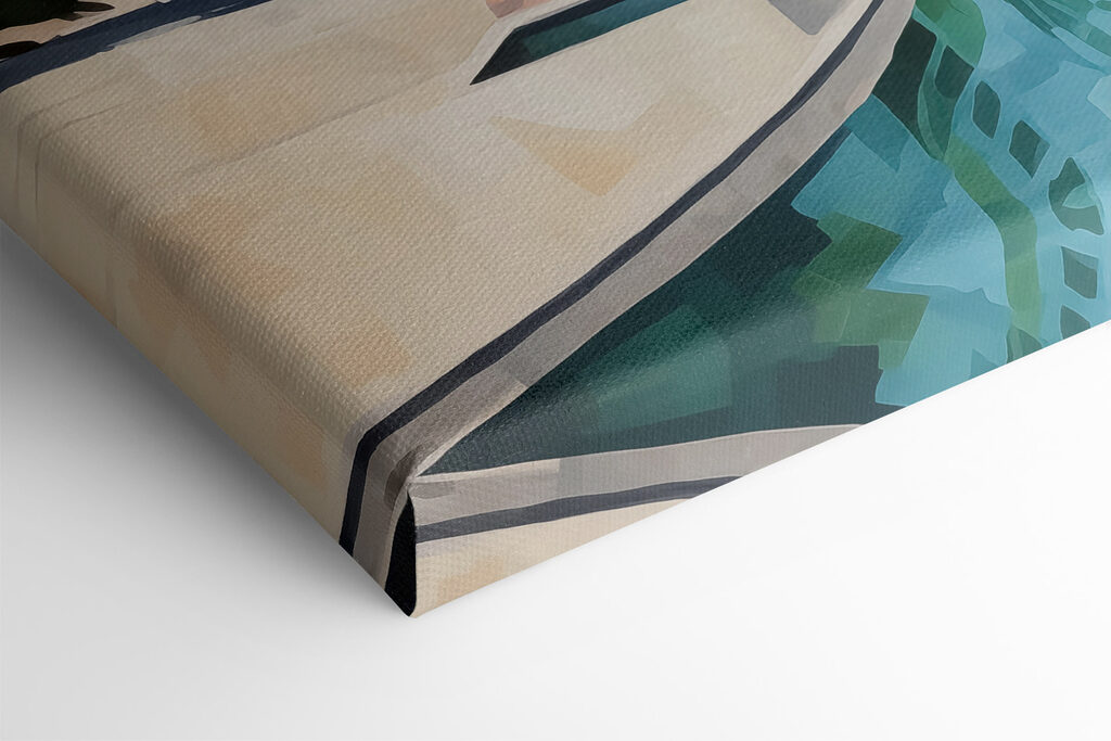 Pool with palm trees and chairs