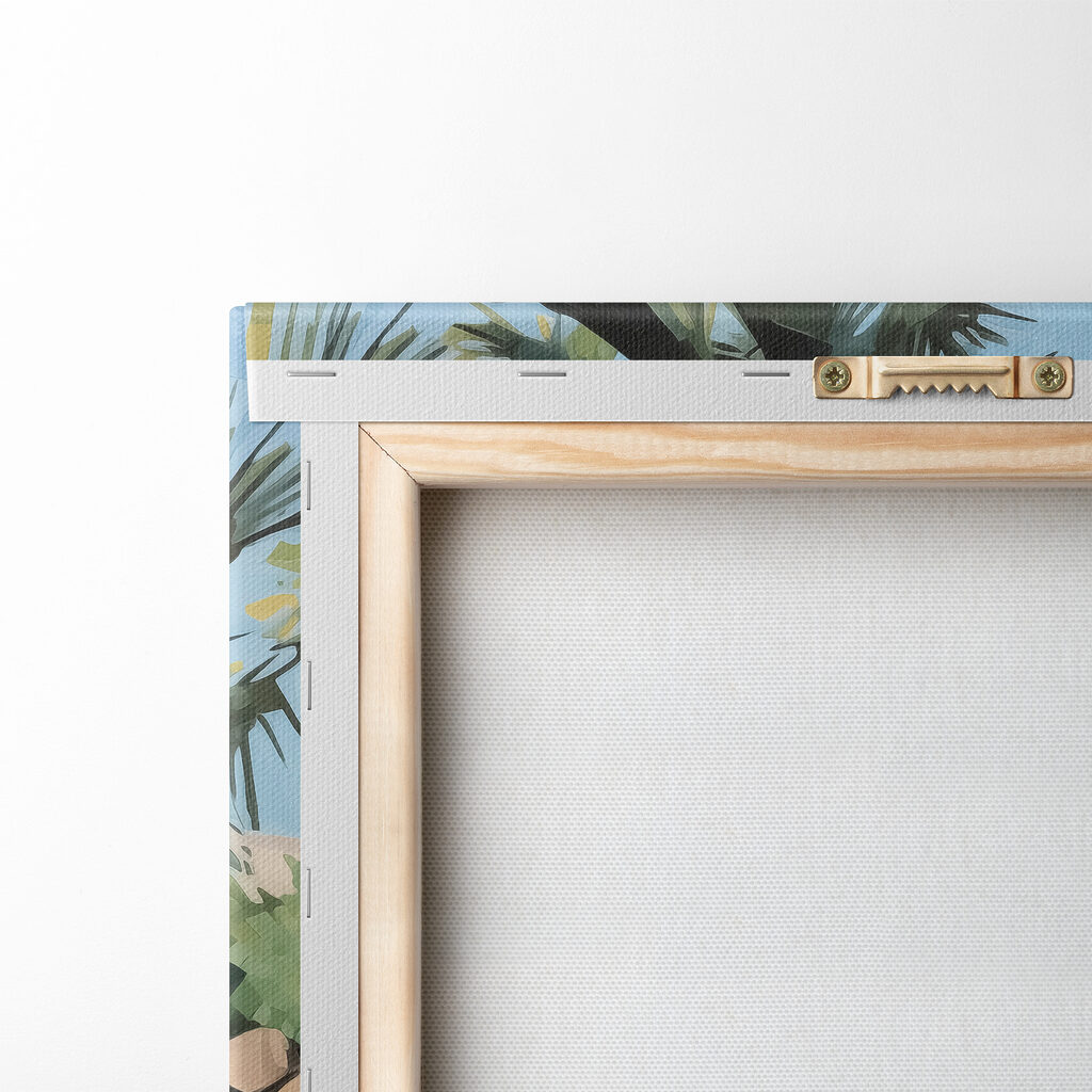 Pool with palm trees and chairs