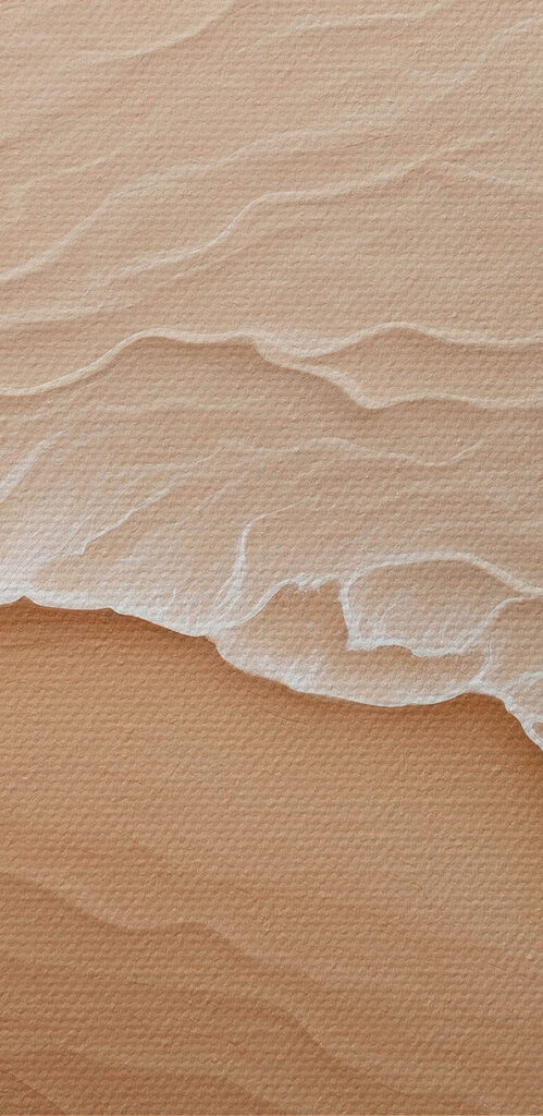 Sand beach with waves
