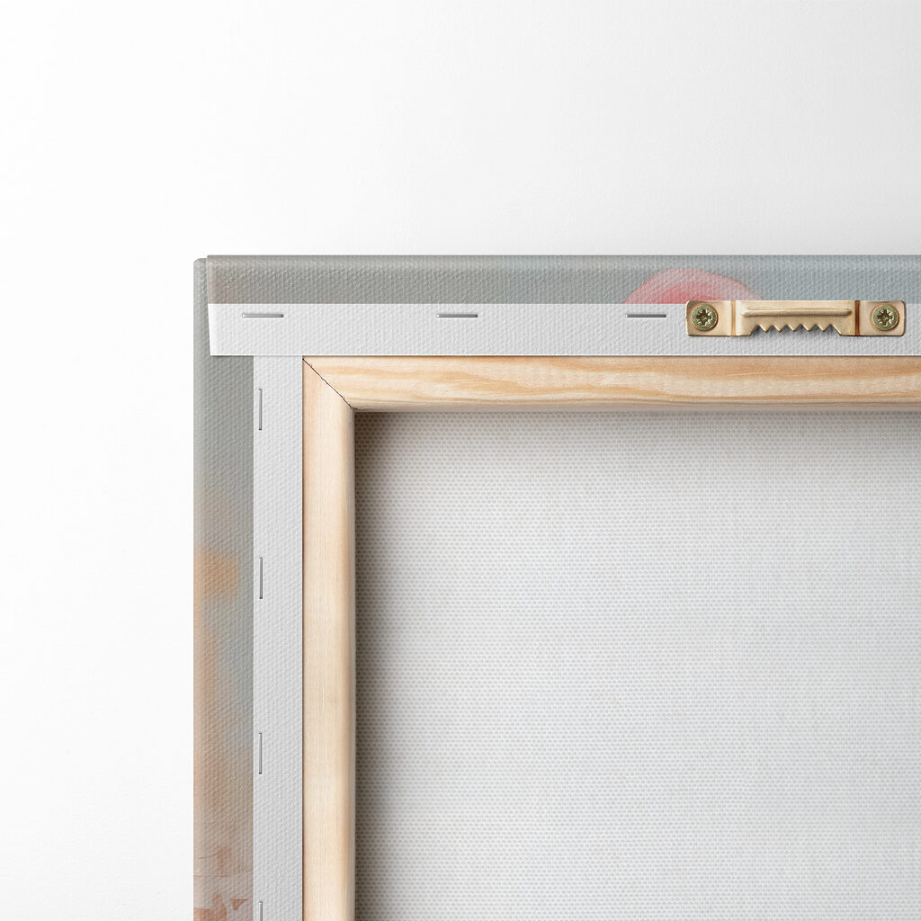 Painting of a pink flamingo