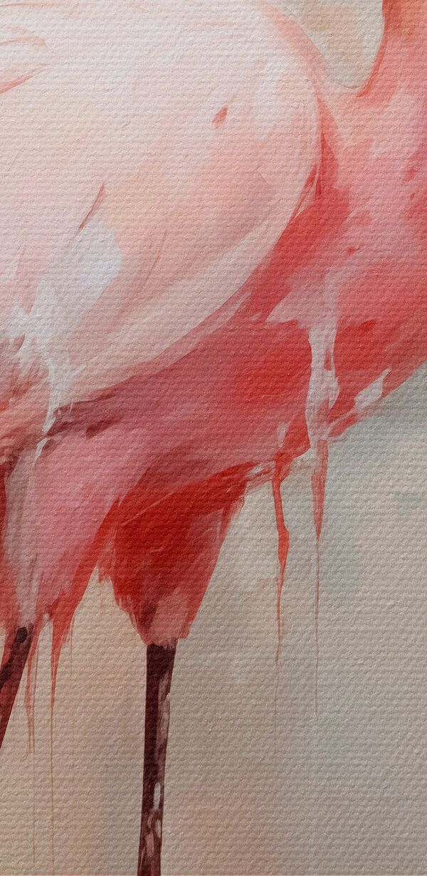 Malba růžového plameňáka Malba růžového plameňáka