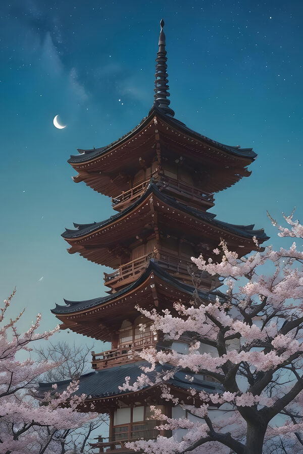 Pagoda s třešňovými květy Pagoda s třešňovými květy