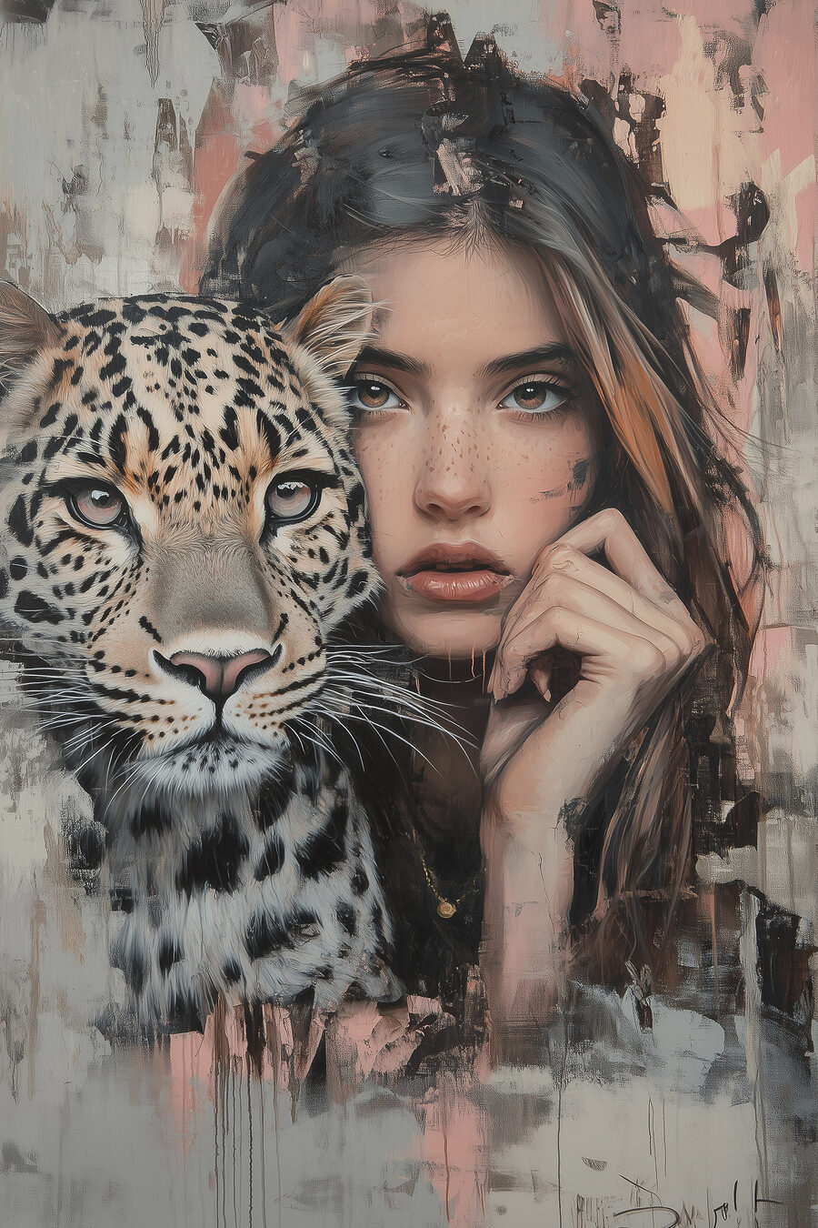 Obraz Žena s leopardem - Image 8