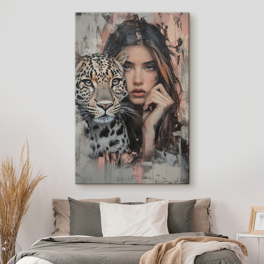 Obraz Žena s leopardem - Image 2