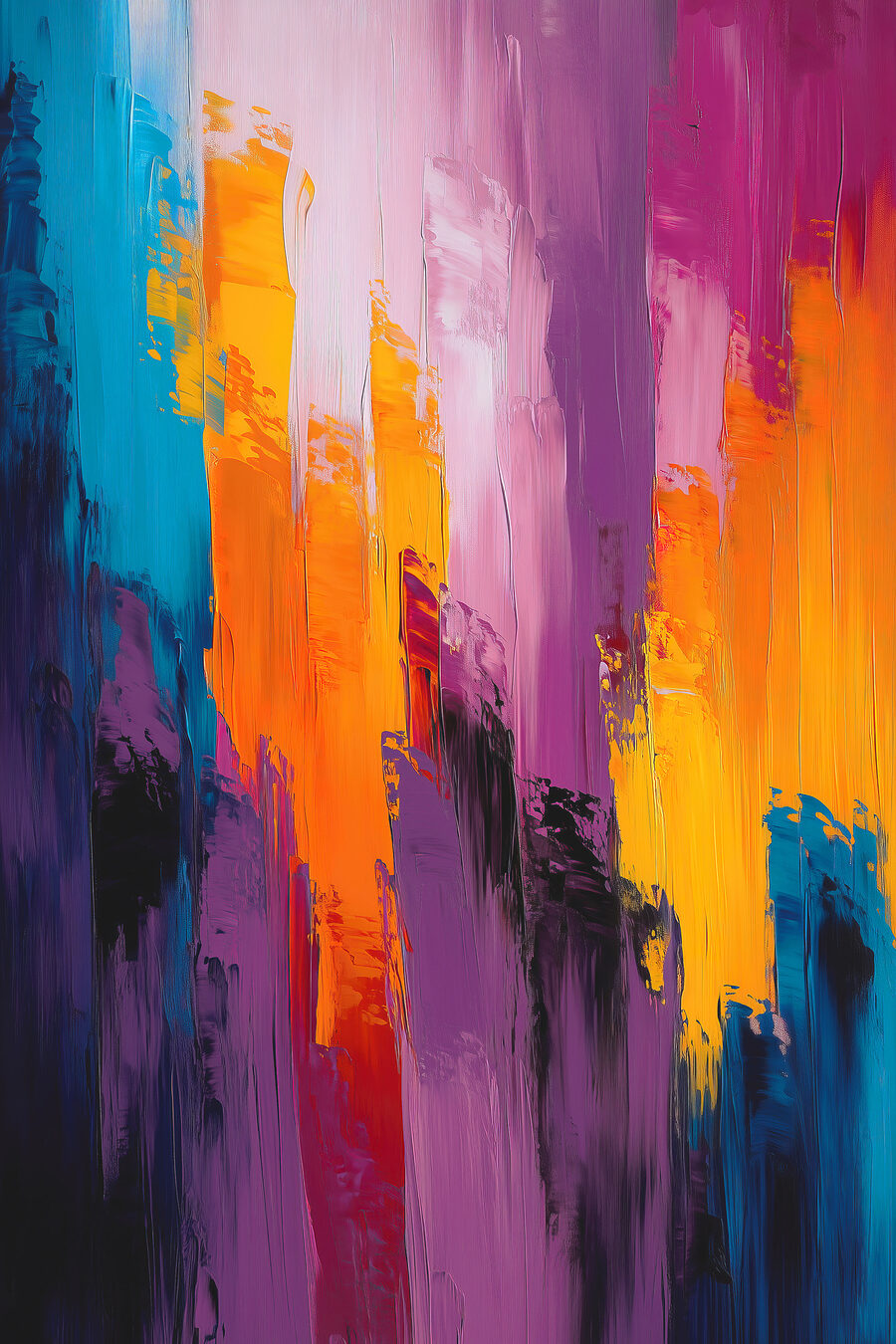 Colorful painting of different colors Colorful painting of different colors