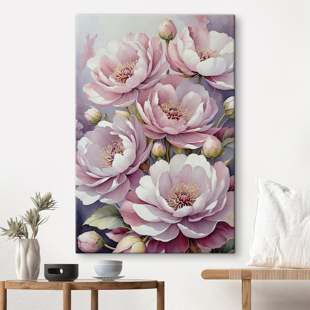 Soft petals in gentle bloom