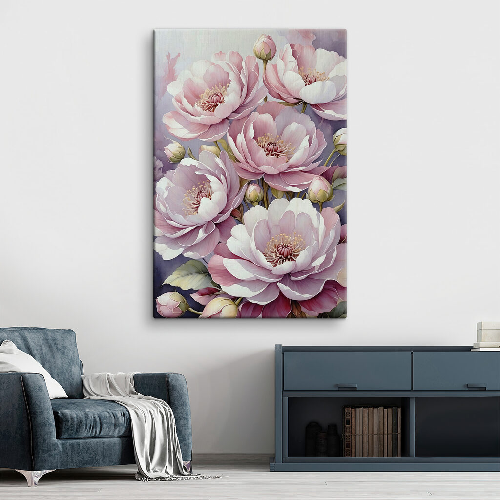 Soft petals in gentle bloom