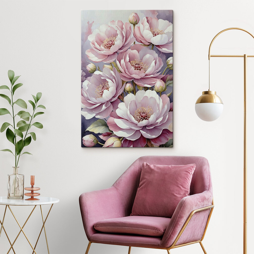 Soft petals in gentle bloom