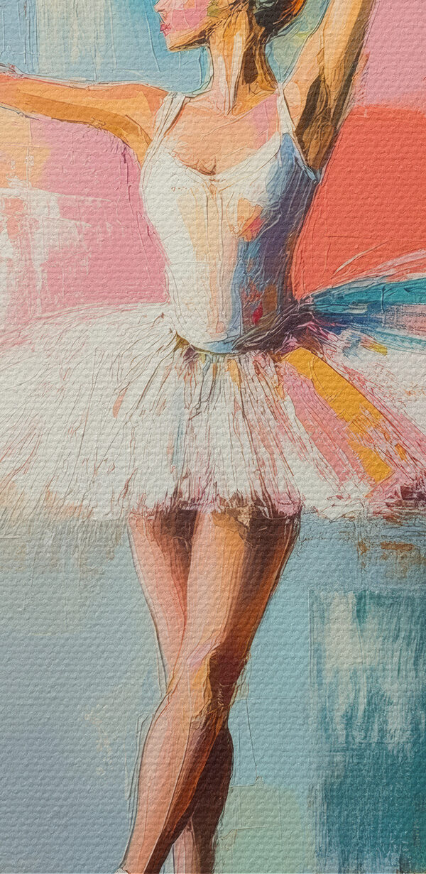 Žena v tutu tančí Žena v tutu tančí