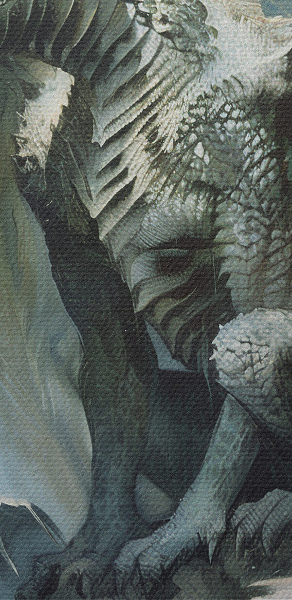 Drak sedící na skále Drak sedící na skále