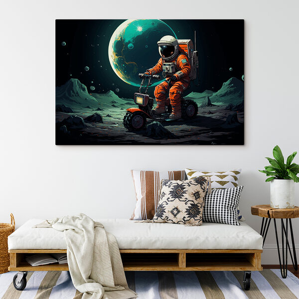 Astronaut na skútru na Měsíci Astronaut na skútru na Měsíci