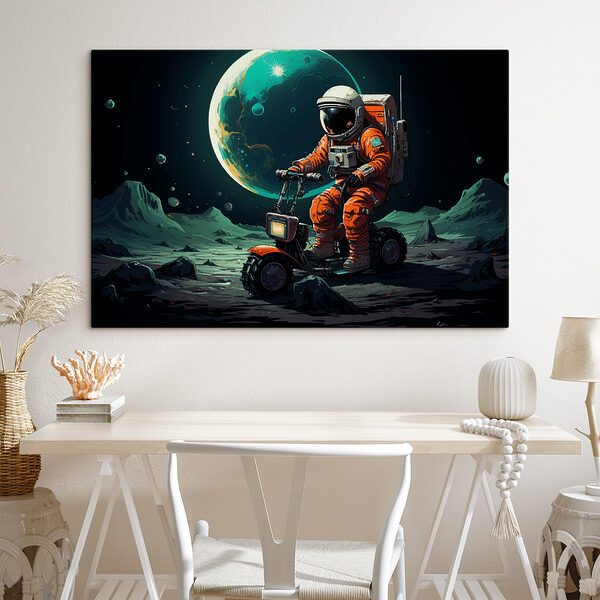 Astronaut na skútru na Měsíci Astronaut na skútru na Měsíci