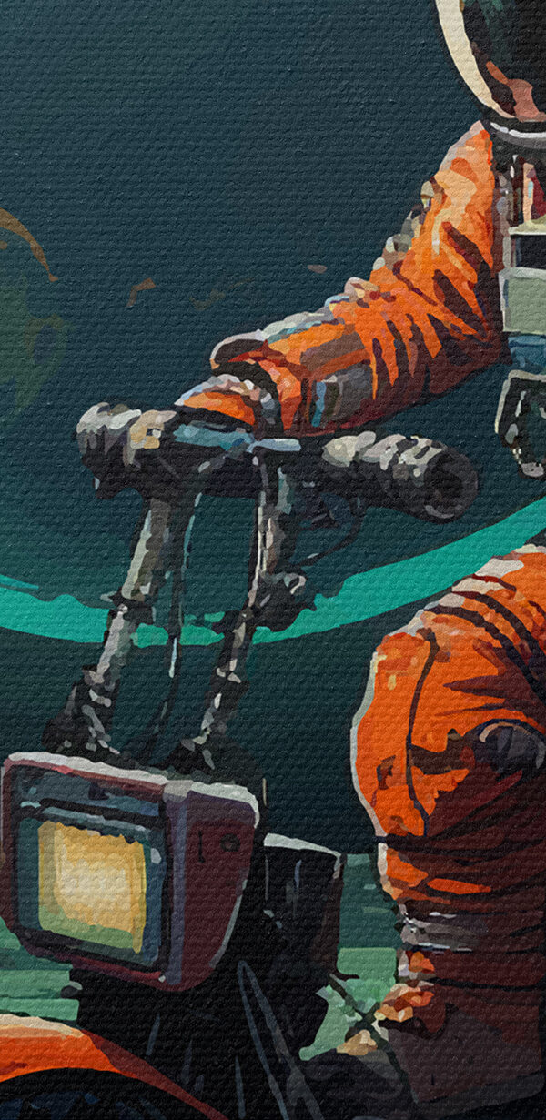 Astronaut na skútru na Měsíci Astronaut na skútru na Měsíci