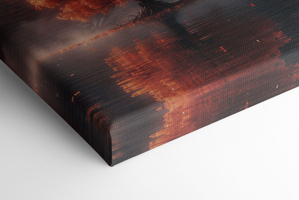 Tree on a small island in water