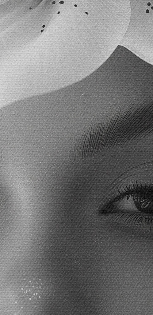 Woman with flowers on her head Woman with flowers on her head