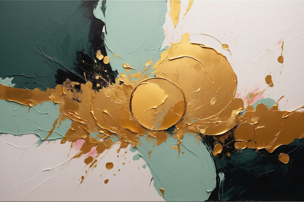 Gleaming chaos in vibrant strokes