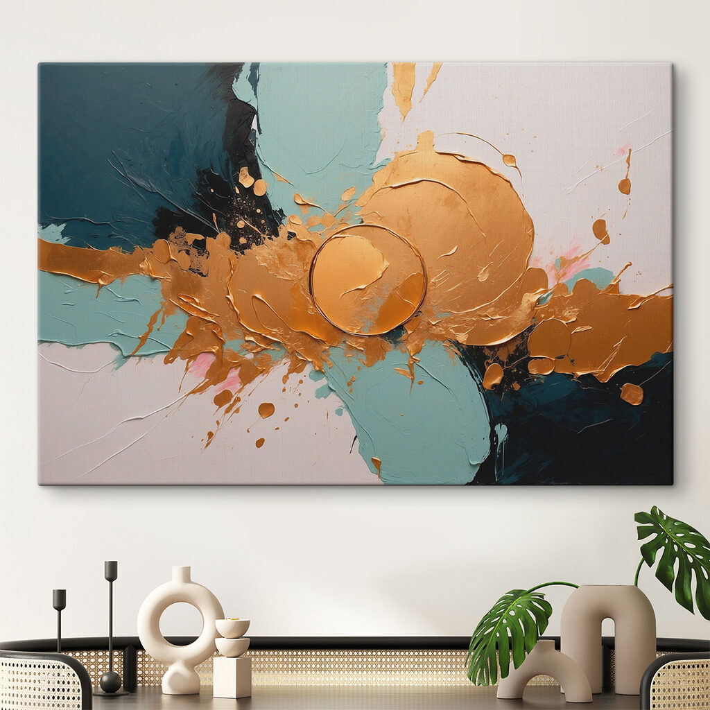 Gleaming chaos in vibrant strokes