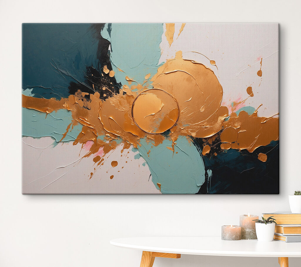 Gleaming chaos in vibrant strokes