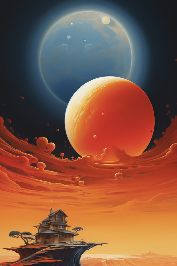 Dům na obloze s planetami Dům na obloze s planetami
